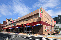ライフ下寺店 409m