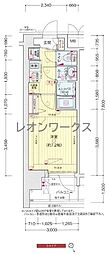 プレサンス大国町アドロッソ 1Kの間取図画像