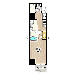 フェニックス新大阪 1Kの間取図画像