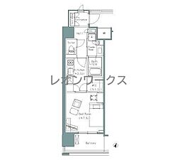 パークアクシスうつぼ公園 1Kの間取図画像