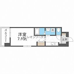 Comforespa新大阪 ワンルームの間取図画像