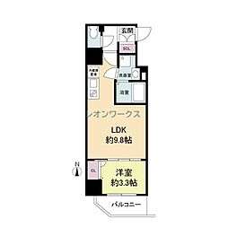 セレニテ心斎橋グランデ 1LDKの間取図画像