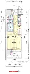 プレサンス大国町アドロッソ 1Kの間取図画像