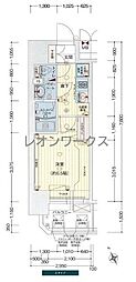 プレサンス大阪ドームシティビーツ 1Kの間取図画像