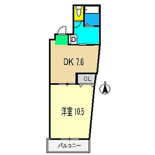 高知県高知市南万々(賃貸マンション1LDK・4階・41.07㎡)の写真 その1