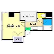 みつわビル II 501 ｜ 高知県高知市梅ノ辻1-1（賃貸マンション1K・5階・21.26㎡） その2