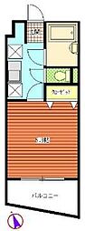 ロサレダ 1Kの間取図画像