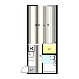 パークハイツ 1Kの間取図画像
