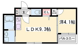 サントークII  ｜ 兵庫県姫路市飾磨区三宅1丁目（賃貸アパート1LDK・1階・30.95㎡） その2