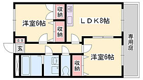 プロニティＮ  ｜ 兵庫県姫路市飾磨区上野田4丁目（賃貸アパート2LDK・1階・47.84㎡） その2