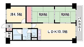 エバーグリーン車崎  ｜ 兵庫県姫路市南車崎2丁目（賃貸マンション3LDK・8階・60.38㎡） その2