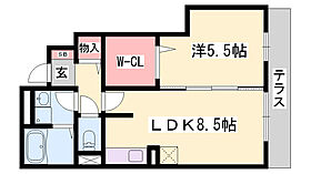 モダンコート東阿保  ｜ 兵庫県姫路市四郷町東阿保（賃貸アパート1LDK・1階・38.24㎡） その2