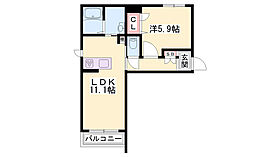 ステラ　レジデンス  ｜ 兵庫県加東市喜田（賃貸アパート1LDK・2階・42.57㎡） その2