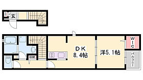 プラシード  ｜ 兵庫県姫路市名古山町（賃貸アパート1DK・2階・38.81㎡） その2