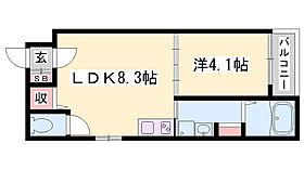 F asecia ilia  ｜ 兵庫県姫路市京口町（賃貸アパート1LDK・3階・30.43㎡） その2