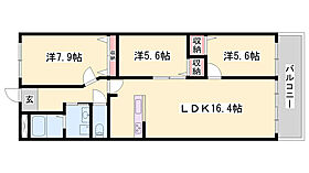 キャッスルコート国府寺町  ｜ 兵庫県姫路市国府寺町65丁目（賃貸マンション3LDK・8階・74.65㎡） その2