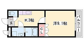 メルヴェール  ｜ 兵庫県加東市上中1丁目（賃貸アパート1K・2階・30.96㎡） その2