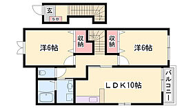 メゾン　ド　セゾンＢ  ｜ 兵庫県赤穂郡上郡町山野里（賃貸アパート2LDK・2階・57.22㎡） その2