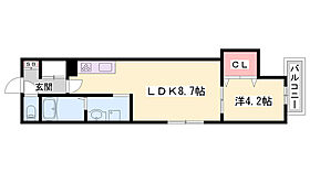 F asecia fougere  ｜ 兵庫県姫路市幸町（賃貸アパート1LDK・1階・30.74㎡） その1