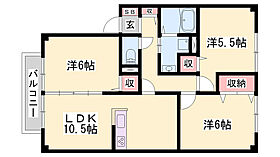 スカイピアB  ｜ 兵庫県たつの市神岡町大住寺（賃貸アパート3LDK・1階・65.36㎡） その2