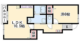 Jasmine  ｜ 兵庫県姫路市書写（賃貸アパート1LDK・1階・42.63㎡） その2