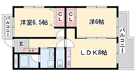 グランドパーク  ｜ 兵庫県姫路市中地（賃貸マンション2LDK・3階・49.50㎡） その2