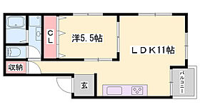 グランヴェール南車崎  ｜ 兵庫県姫路市南車崎2丁目（賃貸マンション1LDK・2階・45.00㎡） その2