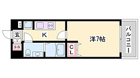 MK FORT  ｜ 兵庫県姫路市十二所前町（賃貸マンション1K・5階・26.05㎡） その2