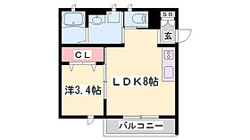 MISTRAL東姫路駅前II  ｜ 兵庫県姫路市若菜町1丁目（賃貸アパート1LDK・1階・30.17㎡） その2