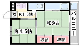 ビレッジハウス西夢前第二  ｜ 兵庫県姫路市広畑区西夢前台5丁目（賃貸マンション2K・2階・28.98㎡） その2