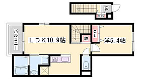 ラフォーレ  ｜ 兵庫県姫路市中地南町（賃貸アパート1LDK・2階・41.27㎡） その2