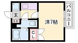 間取図画像 1K