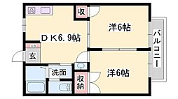 間取図画像 2DK