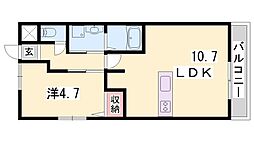 間取図画像 1LDK