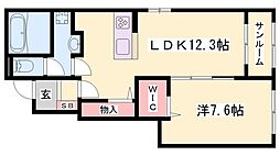間取図画像 1LDK