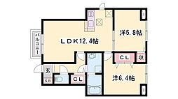 間取図画像 2LDK