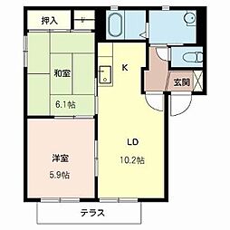 グリーンハイツ 2階/-