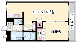 ファームヴィレッジやしろ1 1LDKの間取図画像