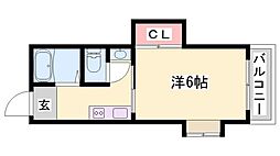 グランシャリオ 1Kの間取図画像