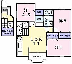 アンソレイエ 2階/-