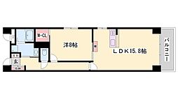 キャッスルコート龍野町 1LDKの間取図画像