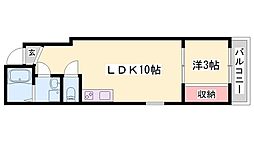 Luminart明石 1LDKの間取図画像