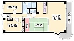 姫路甲丘アーバンコンフォート 3LDKの間取図画像