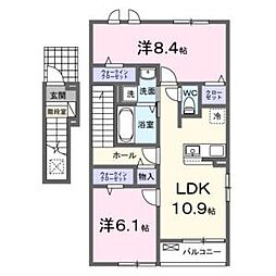 チェリーチ東同心町 2階