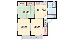 コーポナワテ 3DKの間取図画像