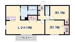 ブランドール 2階/-