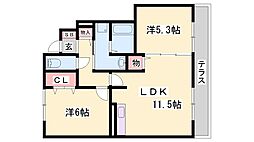 ソレイユ東阿保 1階