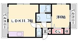 ファミールT 1LDKの間取図画像