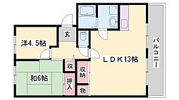 ウィステリア構 2LDKの間取図画像