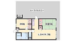 ディーズコート 3LDKの間取図画像